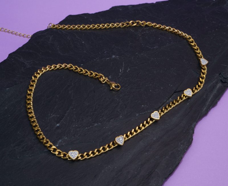 Collar Corazones Blancos + Ramillete